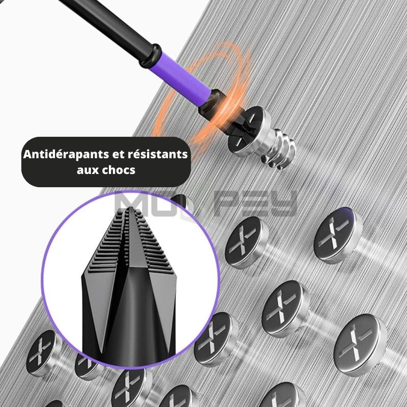 磁気PH2ドライバービット-滑り止め、防錆、超耐久性(25~150mm)