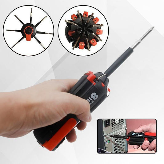 8-in-1 Multi-Tool Schroevendraaier met LED