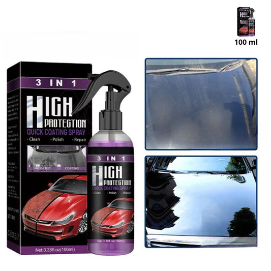 Spray de revestimento rápido 3 em 1 de alta proteção para automóveis